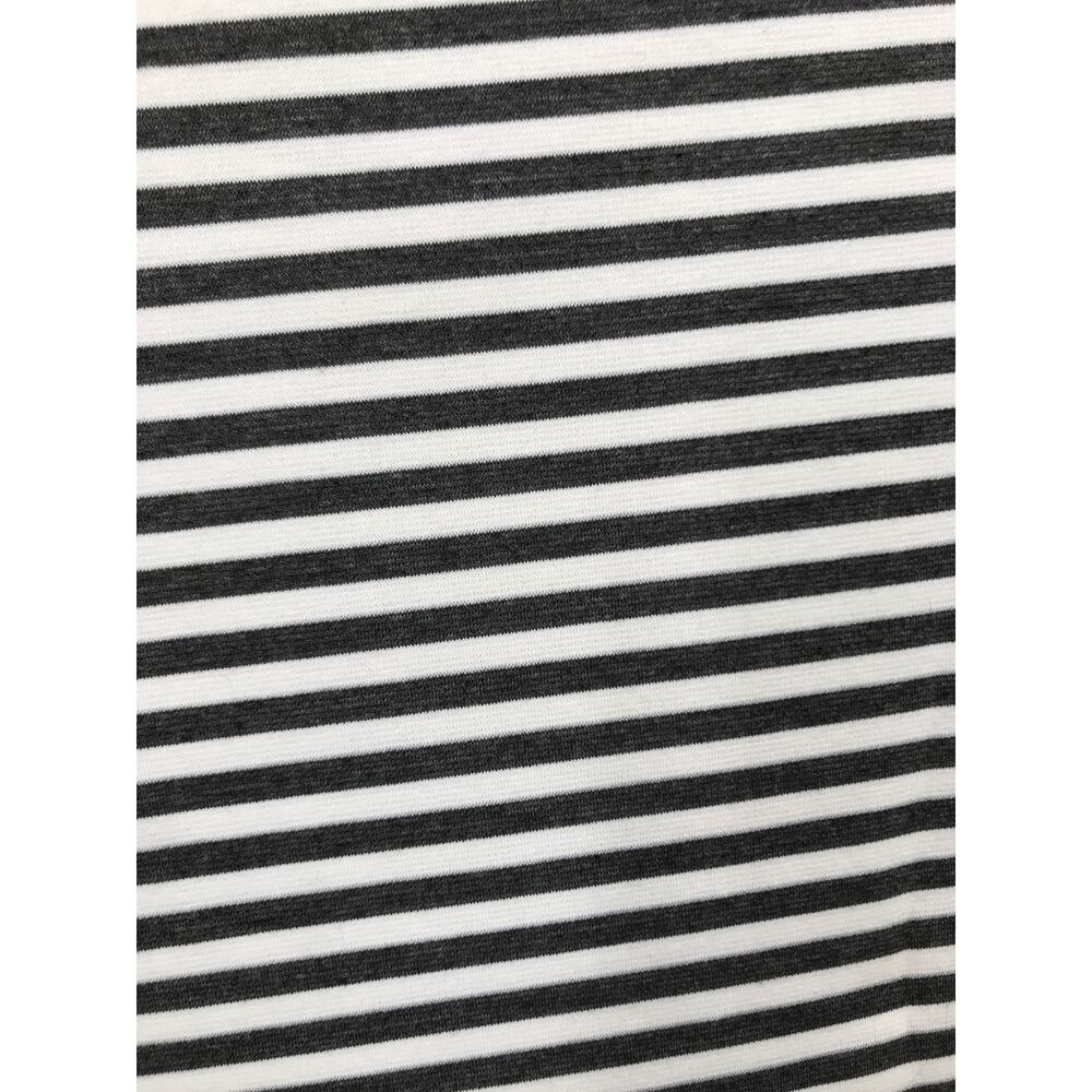 Free People Beach Gray White Striped Mock Neck T-Shirt Dress Size S - Picture 9 of 11
